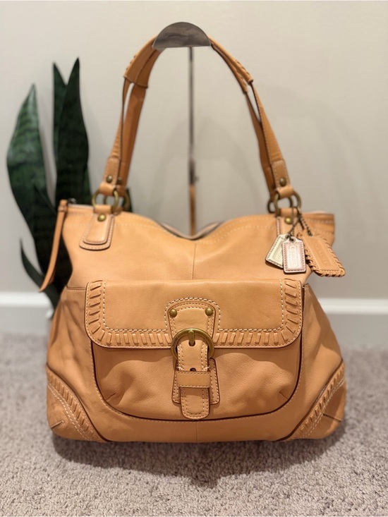 Coach Handbags - Coach Poppy Whipstitch Leather Hobo Tote Bag